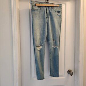 Abercrombie & Fitch Jeans Womens 31-12R Light Wash 90s Straight Ultra High Rise